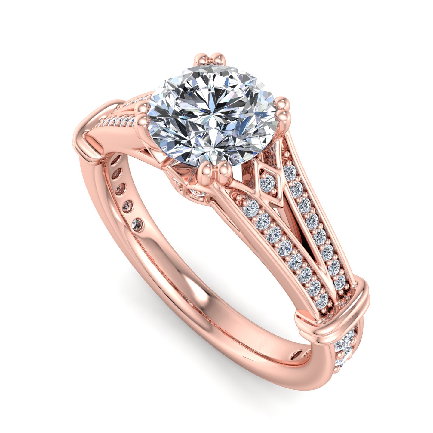 Georgia Art Deco Engagement Ring